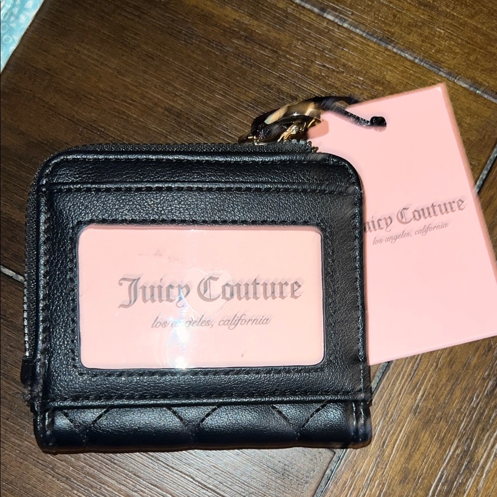 Juicy Couture Black Heart Quilted Wallet - Picture 2 of 3